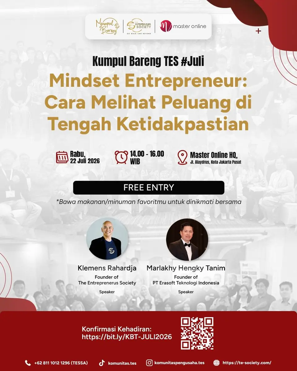 22 Juli 2026 – Kumpul Bareng TES: Mindset Entrepreneur